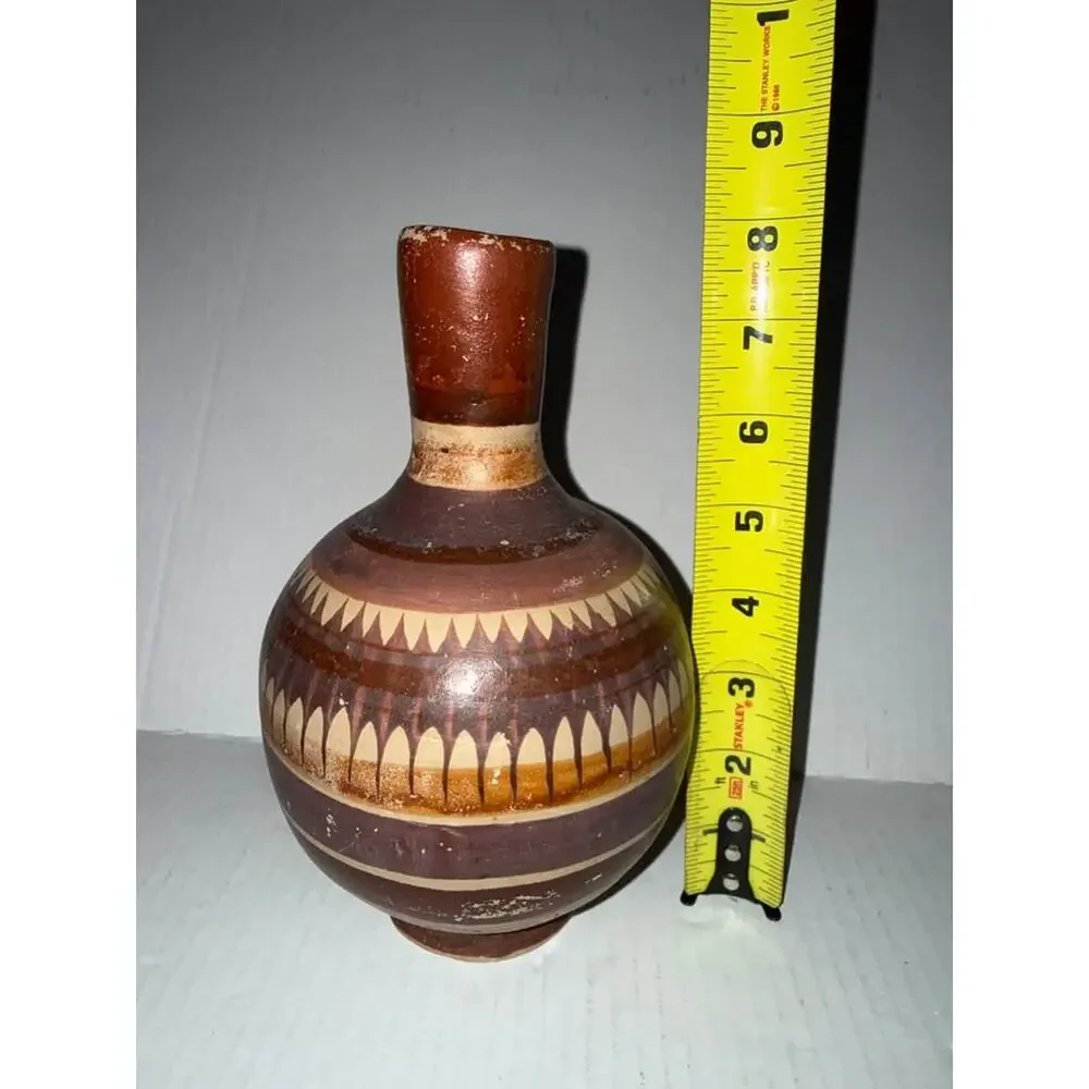 Preowned Tonala Jalisco Canelo Pottery Unsigned 8